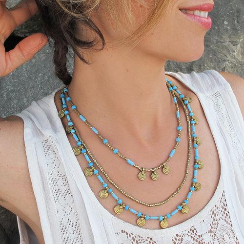 Mia Layered Necklace ☆Turquoise☆