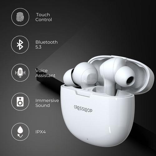 Crossloop Lordz True Wireless EarPods - White