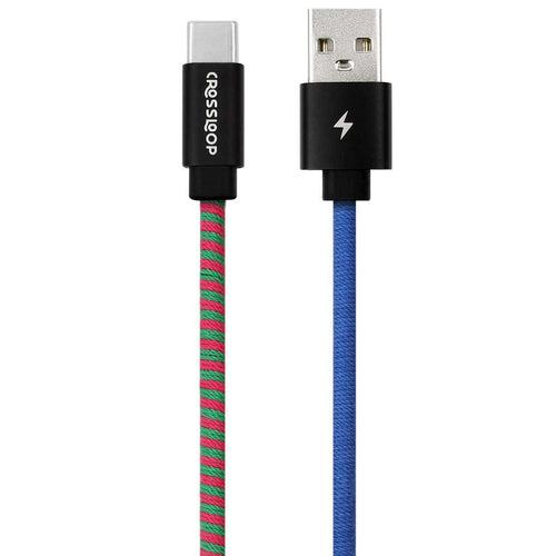 Type C Fast Charging Cable - Blue & Pink