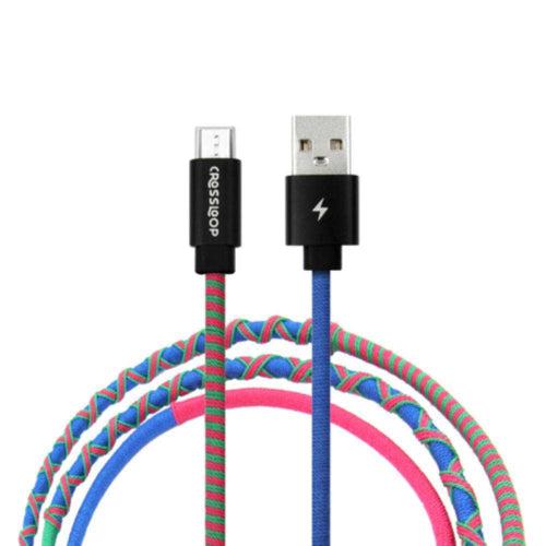 Micro USB Fast Charging Cable - Blue & Pink