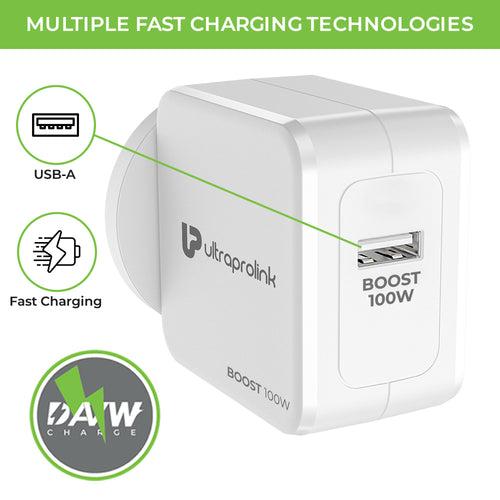 100W Multi Protocol Fast Travel Charger with 1m Cable UM1136