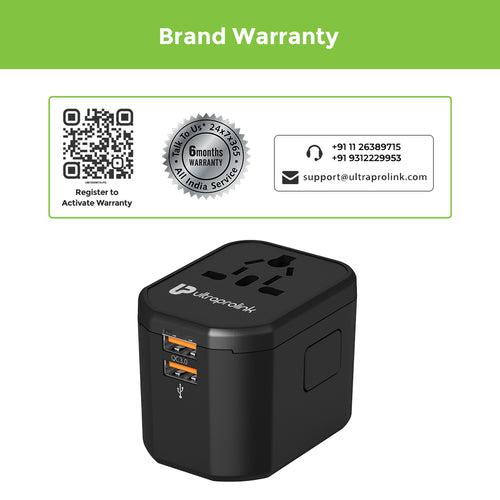 World Travel Adapter with with QC3.0-PD3.0 20W UM1005WTA-PD