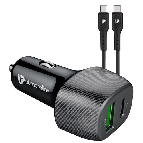 MACH 38W PD + QC 3.0 Car Charger With Type C-C Cable UM1013C