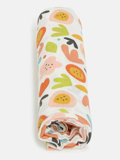 Berrytree Baby Swaddle / Wrap Blanket Leaves