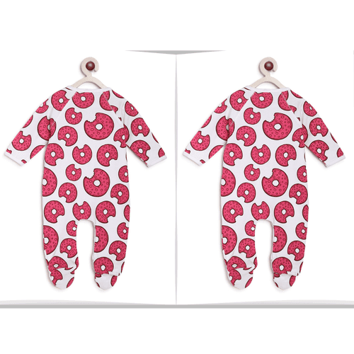 Berrytree Twins Baby Dress : Donuts Romper