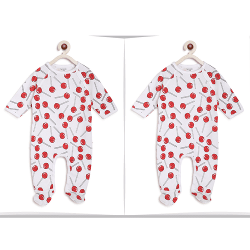 Twin Baby Boy / Girl Set: Lollipops Romper