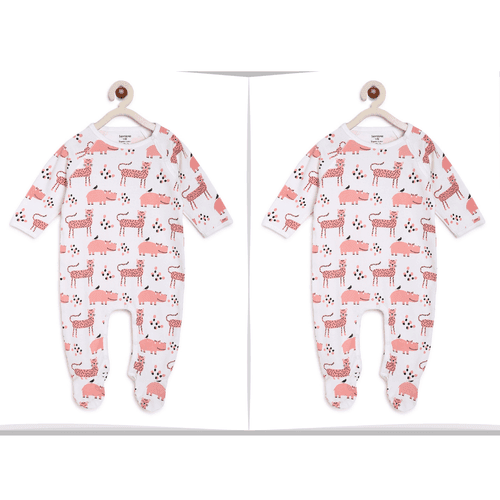 Twin Baby Dress : Pink Panther Romper