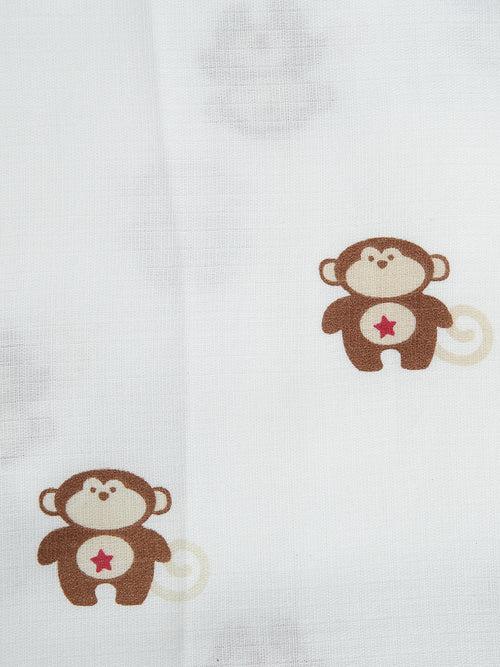 Berrytree Baby Swaddle / Wrap Blanket Brown Monkey