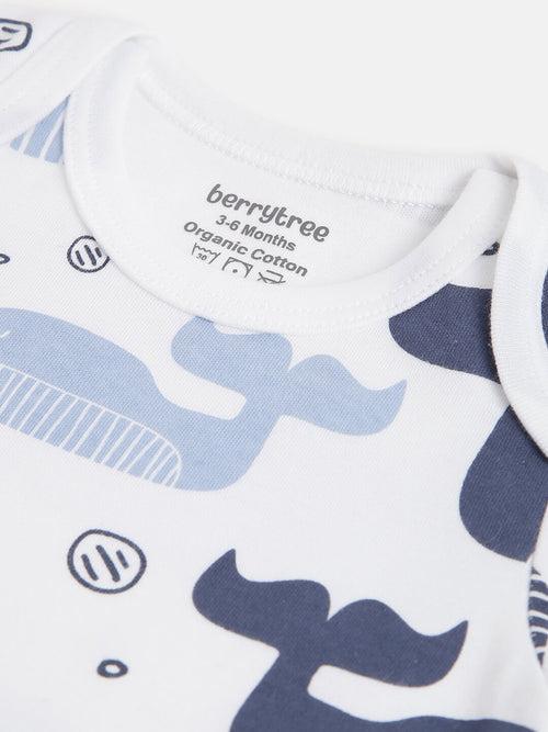 Berrytree Organic Onesies for Babies : Blue Whales