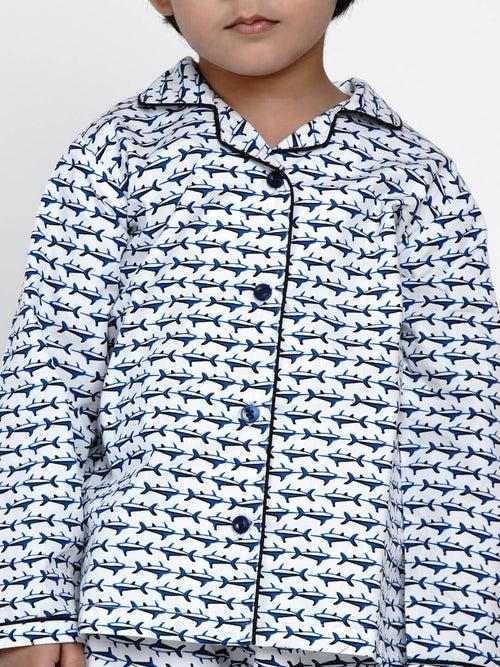 Berrytree Night Suit Blue Whale Boy