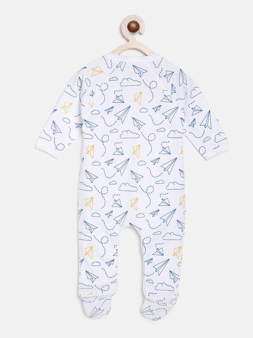 Berrytree Organic Cotton Baby Rompers : Paper Planes