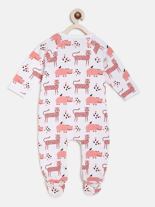 Berrytree Organic Cotton Baby Rompers : Pink Panther