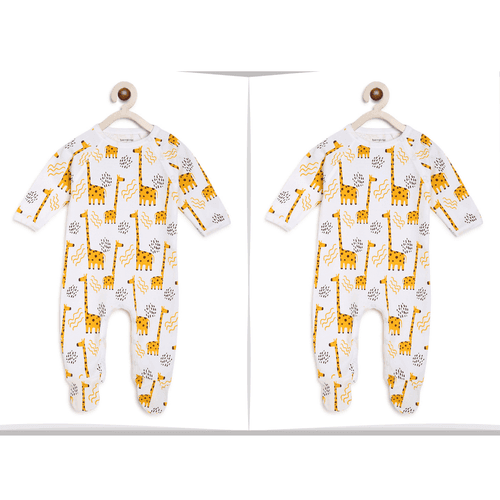Twins Baby Clothes : Giraffe Romper