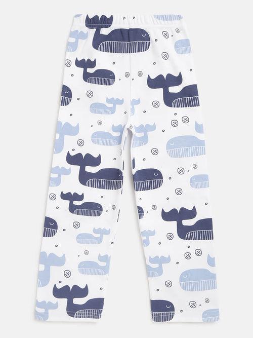 Berrytree Organic Night Suit Blue Sharks