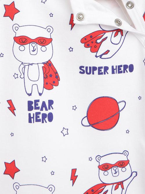 Berrytree Organic Cotton Baby Rompers : Superhero