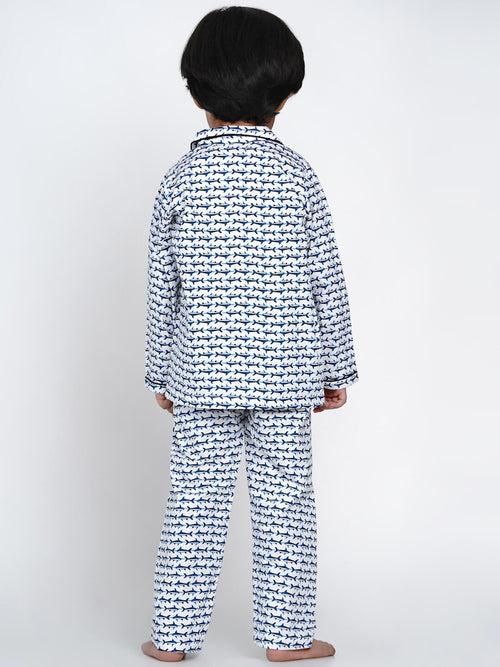 Berrytree Night Suit Blue Whale Boy