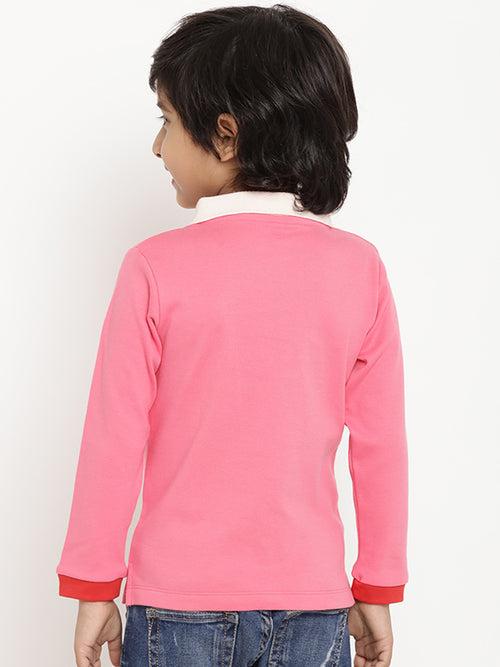 Berrytree Organic cotton Unisex Pink Polo T-Shirt