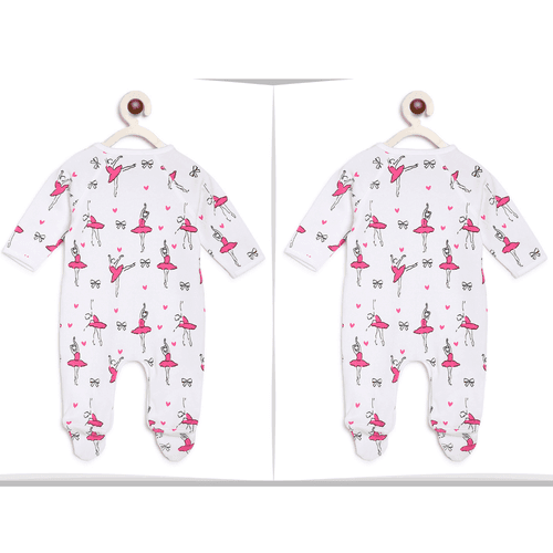 Twin Baby Clothes : Ballerina Romper
