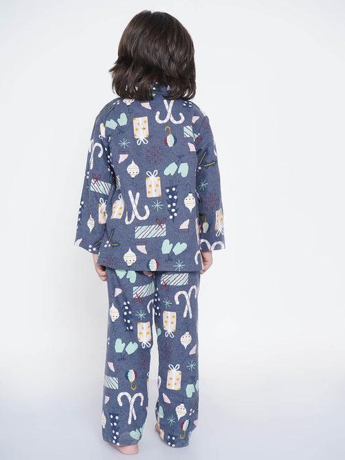 Berrytree Kid's Night Suit Boys: Christmas Snow