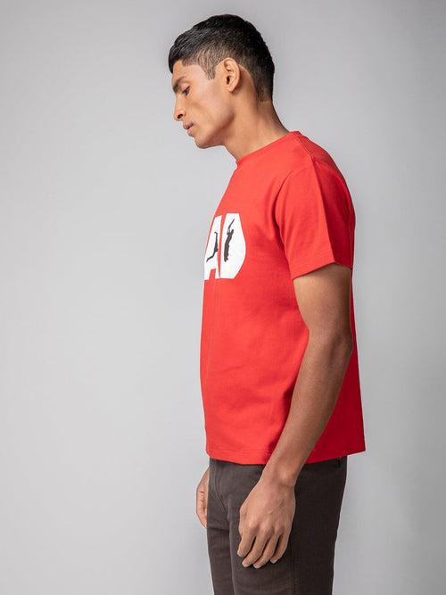 Berrytree Organic Cotton  Men T-shirt Red Dad