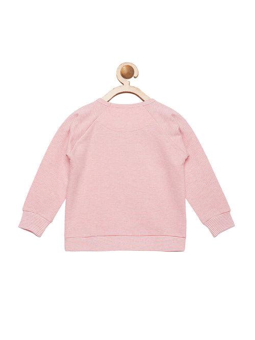 Berrytree Organic cotton Unisex Pink Stripes  Sweatshirt