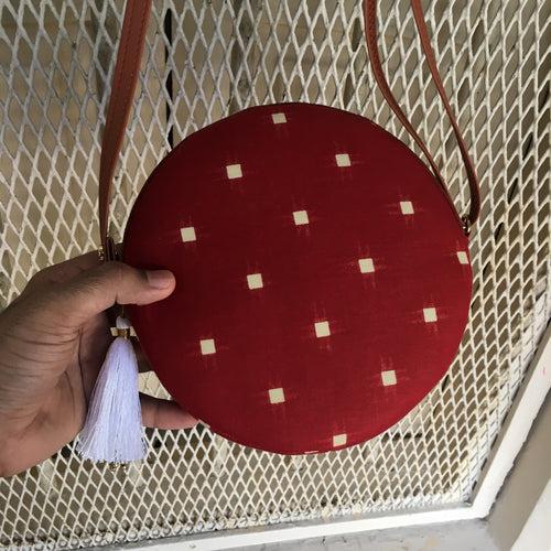 Maroon Square  - Round sling - small size