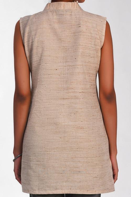 Lorraine Natural - Flax V Neck Tunic