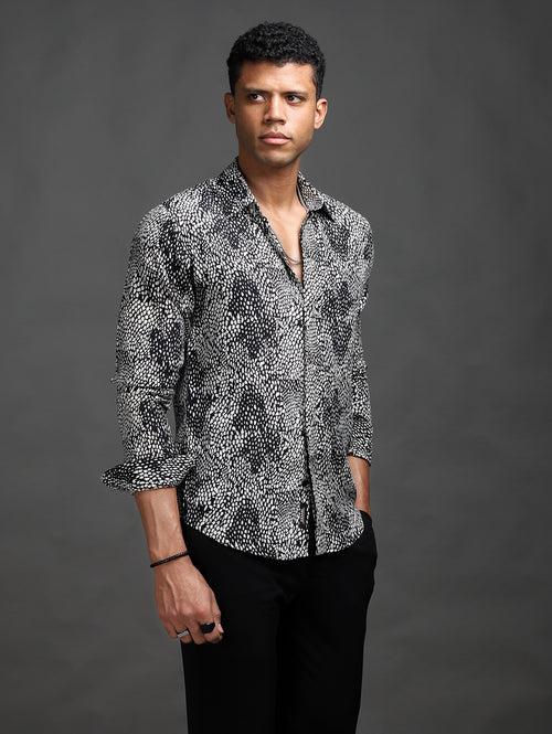 Black Snake Print Shirt (Limited Edition)