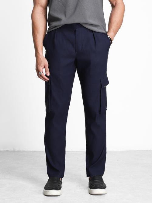 Navy Ultra Stretch Cargo Comfort Pants