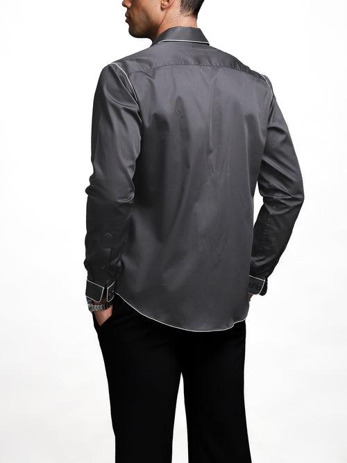 Grey Rich Handcrafted Shirt (Studio Collection)