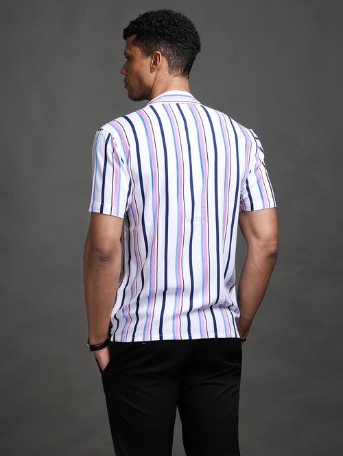 Santorini Striped Front Pockets shirt