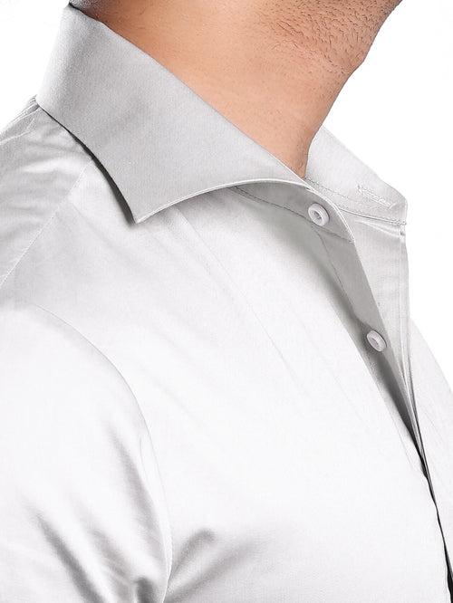 Steel Cut-Away Collar Minimal Shirt (Premium Collection)