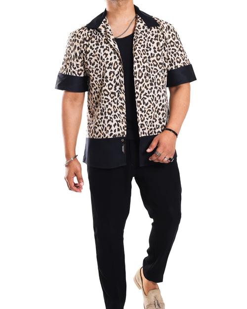 C8 Cheetah Colorblock Shirt (STUDIO COLLECTION)