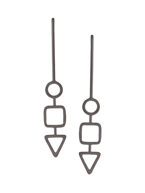 Linear Earrings - Black