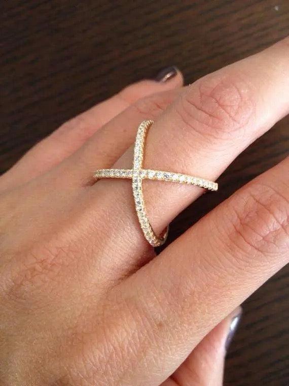 Crisscross Ring 925