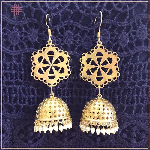 Mumtaz Jhumkis -Golden