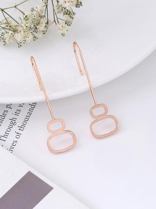 Pebble Earrings - Rose Gold