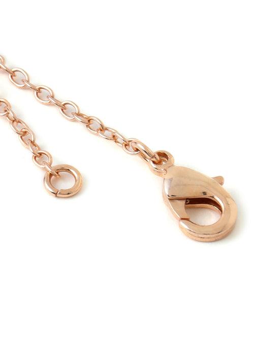 Heart Lock Watch Chain Charm - Rosegold