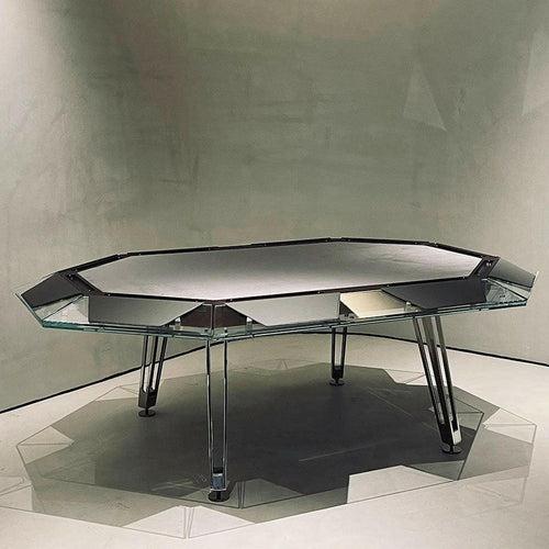 Cronus Glass Poker Table