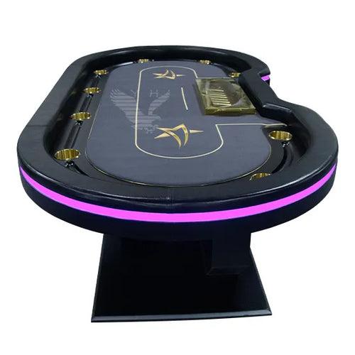 Swirl Rings Poker Table