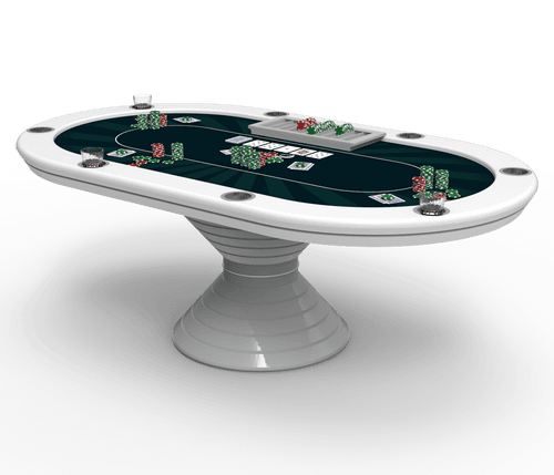 Italian Serene Poker Table- Oval Shape, Luxury