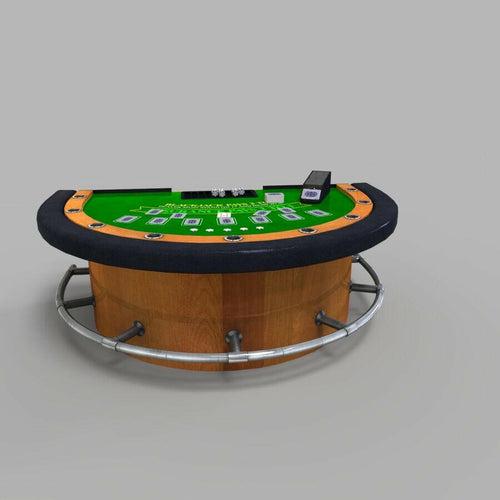 All In Blackjack Table- Casino Quality, Wooden