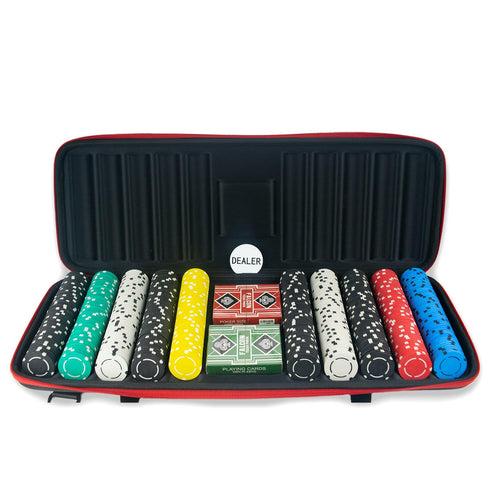 Casinokart Premium Poker Chips Set - LD, 300 & 500 Pieces, Clay, 40 MM, 12g