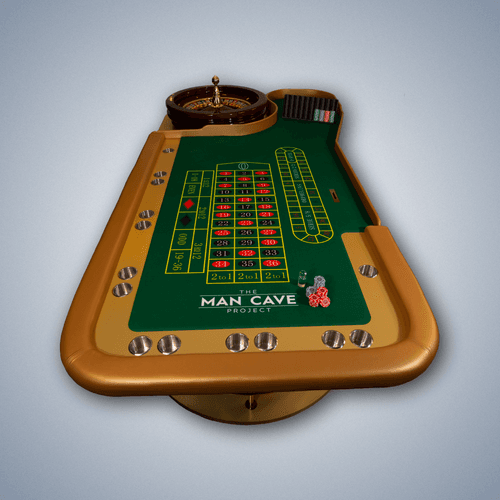 Brownie Series Roulette Table- Casino Quality, Wooden