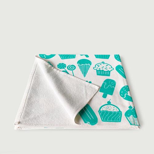 WRAP - Candy Green : Lightweight 100% Terry Cotton Kids Bath Towel by MAPAYAH