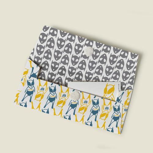 GIFT - Alien Blue : Eco-Friendly Kids Gift Envelope Set by MAPAYAH