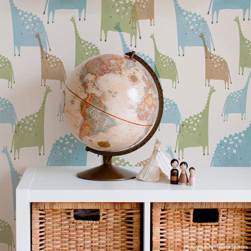 DECK - Jurassic : Eco Friendly Kids Room Wallpaper by Mapayah