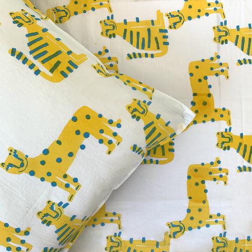 SLEEP- Taigrr: 100% Cotton Kids Bedsheet with Pillow Cover by Mapayah