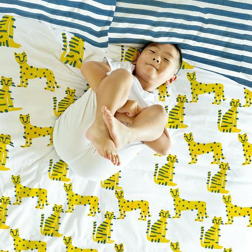 SLEEP- Taigrr: 100% Cotton Kids Bedsheet with Pillow Cover by Mapayah