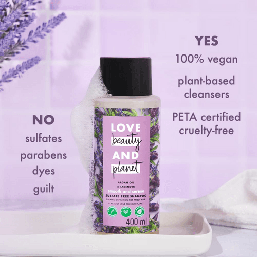 LOVE BEAUTY AND PLANET- SULFATE-FREE ARGAN OIL & LAVENDER SHAMPOO - 200ML